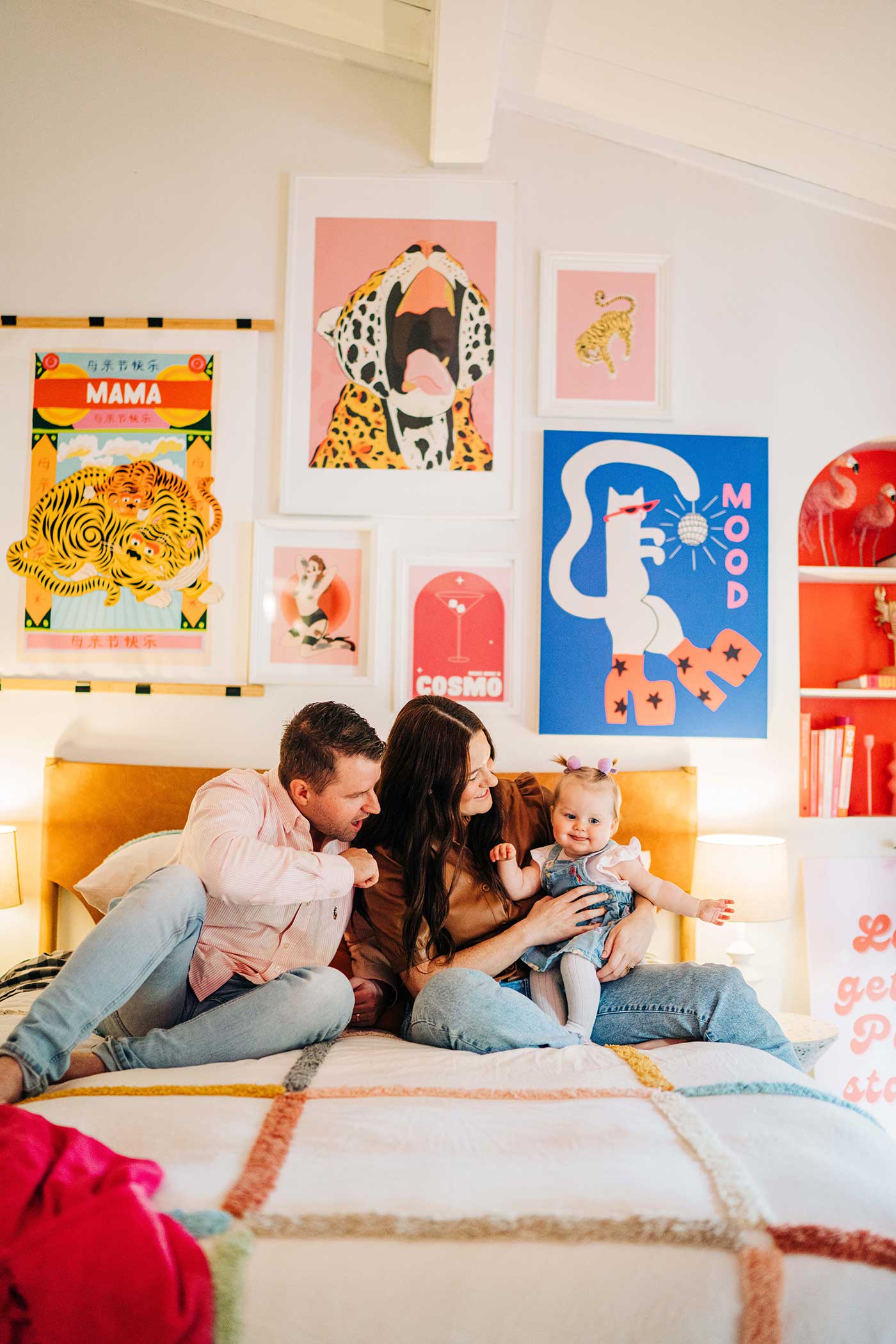 A young family enjoying a family photoshoot in Melbourne.